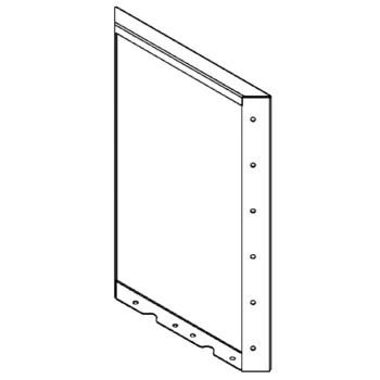 Fioriera in acciaio corten - Panello - 60 x 40 cm