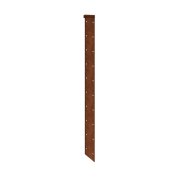 Fioriera in acciaio corten - Pezzo d'angolo 180° - 100 cm