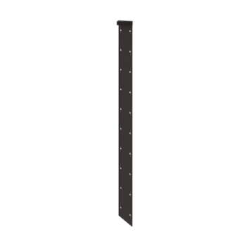 Fioriera in acciaio - Pezzo d'angolo 180° - 100 cm - RAL7016 opaco (grigio antracite)