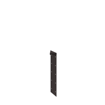 Fioriera in acciaio - Pezzo d'angolo 180° - 50 cm - RAL7016 opaco (grigio antracite)