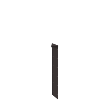 Fioriera in acciaio - Pezzo d'angolo 180° - 60 cm - RAL7016 opaco (grigio antracite)