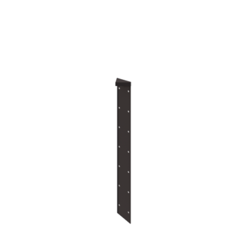 Fioriera in acciaio - Pezzo d'angolo 180° - 70 cm - RAL7016 opaco (grigio antracite)