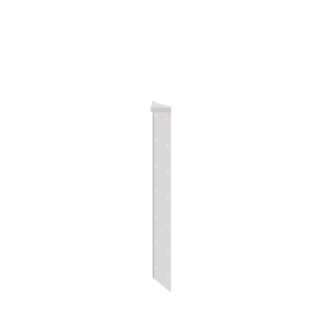 Fioriera in acciaio - Pezzo d'angolo 180° - 70 cm - RAL9010 opaco (bianco)