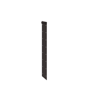 Fioriera in acciaio - Pezzo d'angolo 180° - 80 cm - RAL7016 opaco (grigio antracite)
