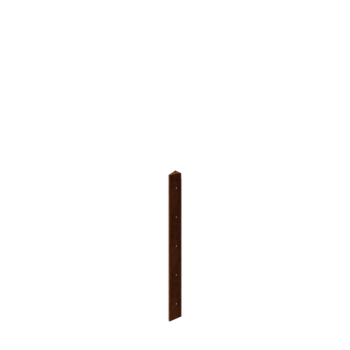 Fioriera in acciaio corten - Pezzo d'angolo 30° - 50 cm