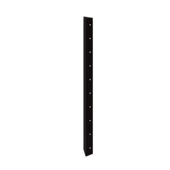 Fioriera in acciaio - Pezzo d'angolo 90° - 100 cm - RAL9005 opaco (nero)