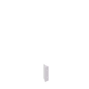 Fioriera in acciaio - Pezzo d'angolo 90° - 20 cm - RAL9010 opaco (bianco)