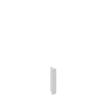 Fioriera in acciaio - Pezzo d'angolo 90° - 30 cm - RAL9010 opaco (bianco)