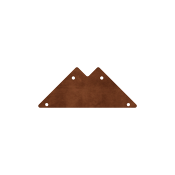 Fioriera in acciaio corten - Piastra di giunzione - 90°