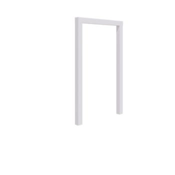 Pergola in acciaio - Dirrita - 150 x 230 cm - RAL9010 opaco (bianco) - Senza base in cemento