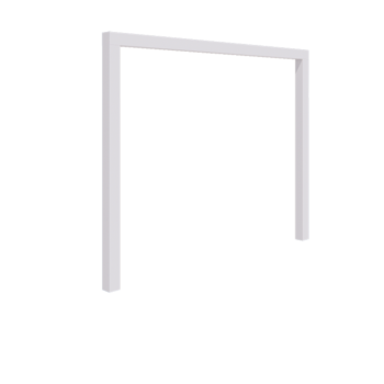 Pergola in acciaio - Dirrita - 300 x 230 cm - RAL9010 opaco (bianco) - Senza base in cemento