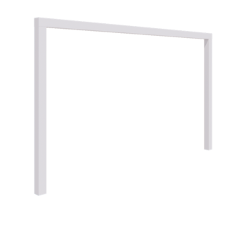 Pergola in acciaio - Dirrita - 400 x 230 cm - RAL9010 opaco (bianco) - Senza base in cemento