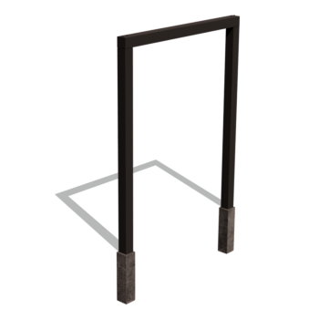 Pergola dritta in acciaio verniciato a polvere 200 cm