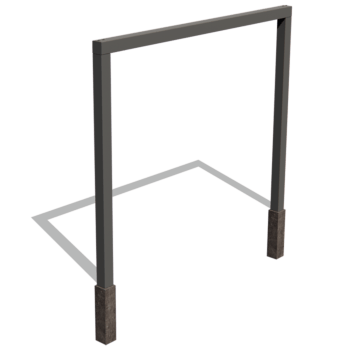 Pergola dritta in acciaio verniciato a polvere 300 cm