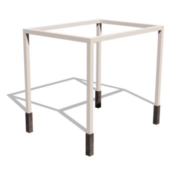 Pergola quadrata in acciaio verniciato a polvere 324 x 250 cm