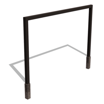 Pergola dritta in acciaio verniciato a polvere 400 cm