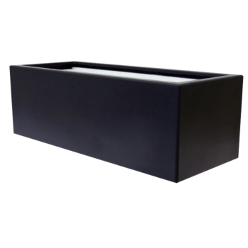 Fioriera in vetroresina - Rettangolo - 120 x 50 x 40 cm - RAL9010 opaco (bianco) - Con fondo