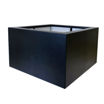 Fioriera in vetroresina - Quadrato - 120 x 120 x 60 cm - RAL9010 opaco (bianco) - Con fondo