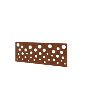 Recinzione in acciaio corten H pannello B 120 x 47,5 cm