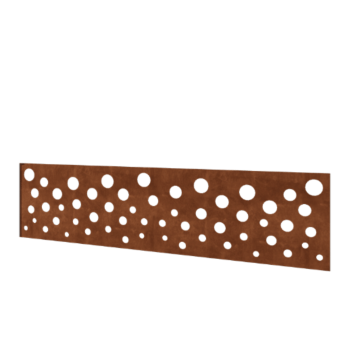 Recinzione in acciaio corten H pannello B 180 x 47,5 cm
