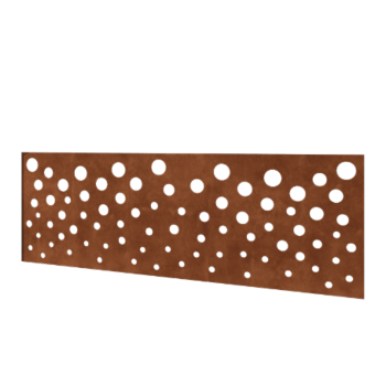 Recinzione in acciaio corten H pannello B 180 x 63,3 cm