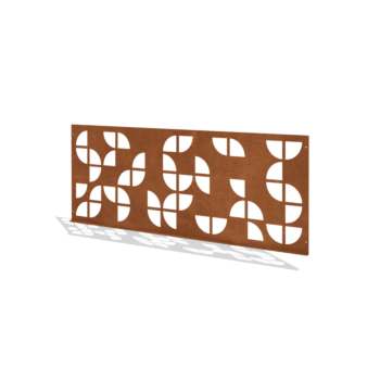 Recinzione decorativa G in acciaio corten 149 x 60 cm