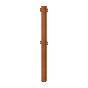 Recinzione decorativa in acciaio corten palo intermedio
