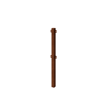 Recinzione decorativa in acciaio corten palo intermedio