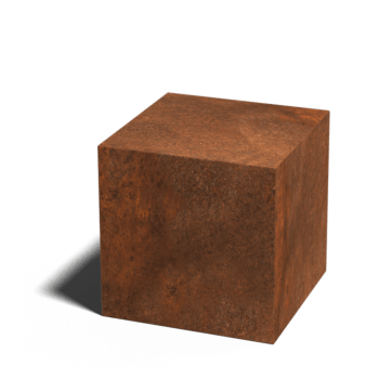 Zoccolo in acciaio corten Ohio 40 x 40 x 40 cm