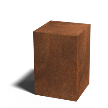 Zoccolo in acciaio corten Ohio 40 x 40 x 60 cm