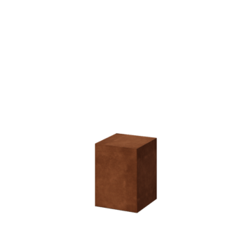 Zoccolo in acciaio corten Ohio 30 x 30 x 40 cm