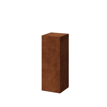 Zoccolo in acciaio corten Ohio 30 x 30 x 80 cm