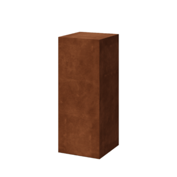 Zoccolo in acciaio corten Ohio 40 x 40 x 100 cm