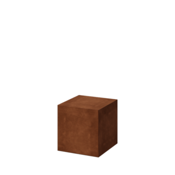 Zoccolo in acciaio corten Ohio 40 x 40 x 40 cm