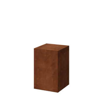 Zoccolo in acciaio corten Ohio 40 x 40 x 60 cm