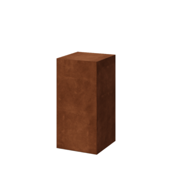 Zoccolo in acciaio corten Ohio 40 x 40 x 80 cm