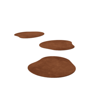 Pietra per gradini in acciaio Corten Organica 40 x 40 cm