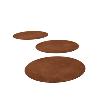 Pietra per gradini in acciaio Corten Girare 50