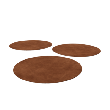 Pietra per gradini in acciaio Corten Girare 75