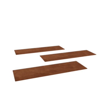 Pietra per gradini in acciaio Corten Rettangolo 75 x 25 cm