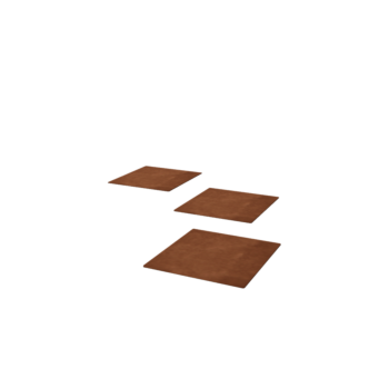 Pietra per gradini in acciaio Corten Piazza 30 x 30 cm