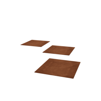 Pietra per gradini in acciaio Corten Piazza 40 x 40 cm