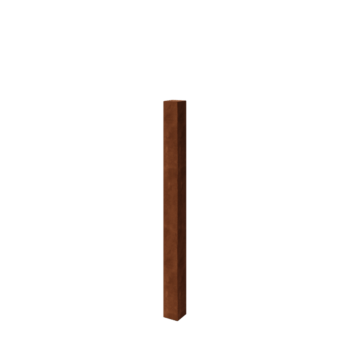 Palo per recinzione da giardino in acciaio corten 150 cm