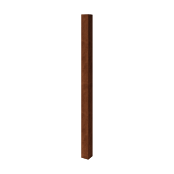 Palo per recinzione da giardino in acciaio corten 200 cm