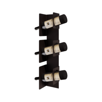 Portabottiglie in acciaio - Veneto - 10 x 13 x 60 cm - Bronze