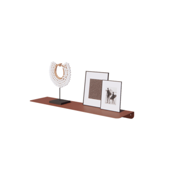 Mensola da parete in acciaio - Forma a L - 80 x 20 x 5 cm - Corten look