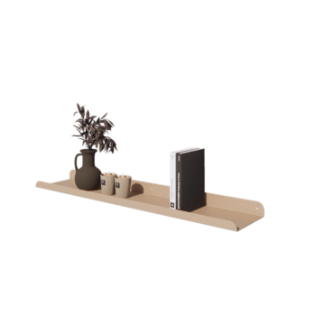 Mensola da parete in acciaio - Forma a U - 100 x 20 x 5 cm - Sand look