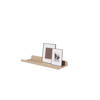 Mensola da parete in acciaio - Forma a U - 60 x 20 x 5 cm - Sand look