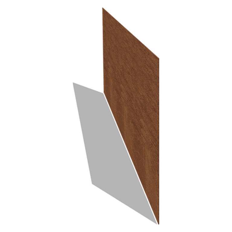 Bordura diritta in acciaio Corten 37,5 cm (lunghezza 150 cm)
