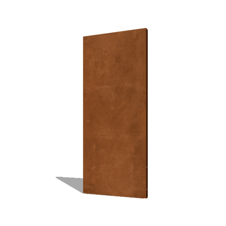 Pannello di base in acciaio corten 80 x 6 x 190 cm